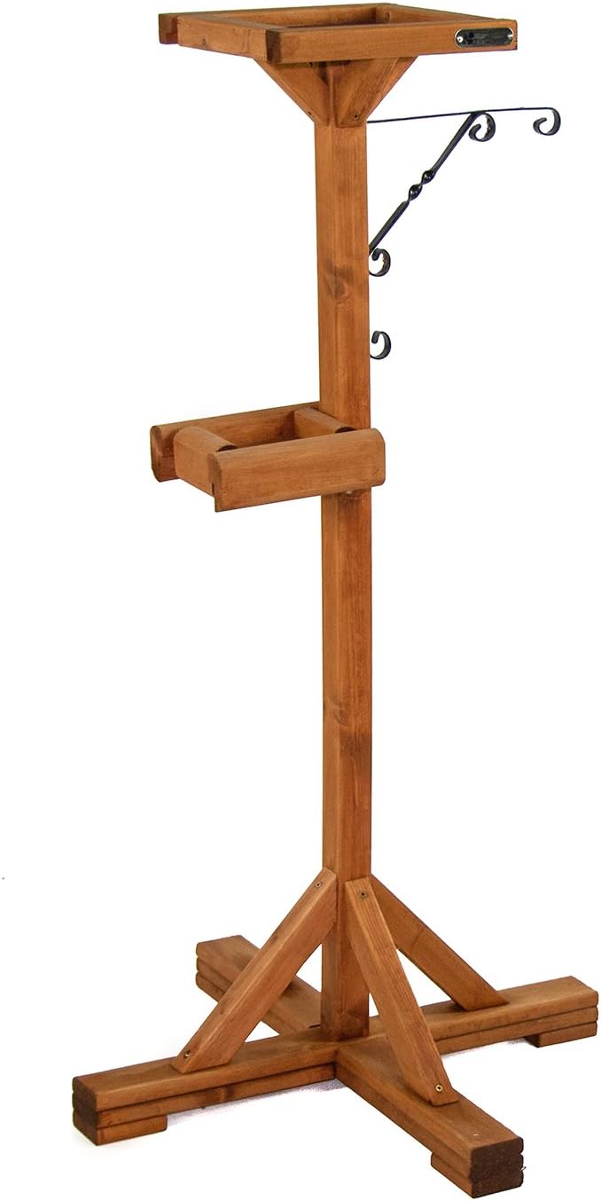 Riverside Woodcraft Bird Table Feeding Station With Anti Bacteria