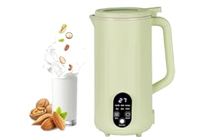 LMFUEN Automatic Soy and Nut Milk Maker,27oz/800ml,Food Processor,Rice Paste,Juice,Baby Food Hot Blender, Smoothie,Corn,Crushing Ice,Delay Start/Keep Warm & BPA Free (Green)