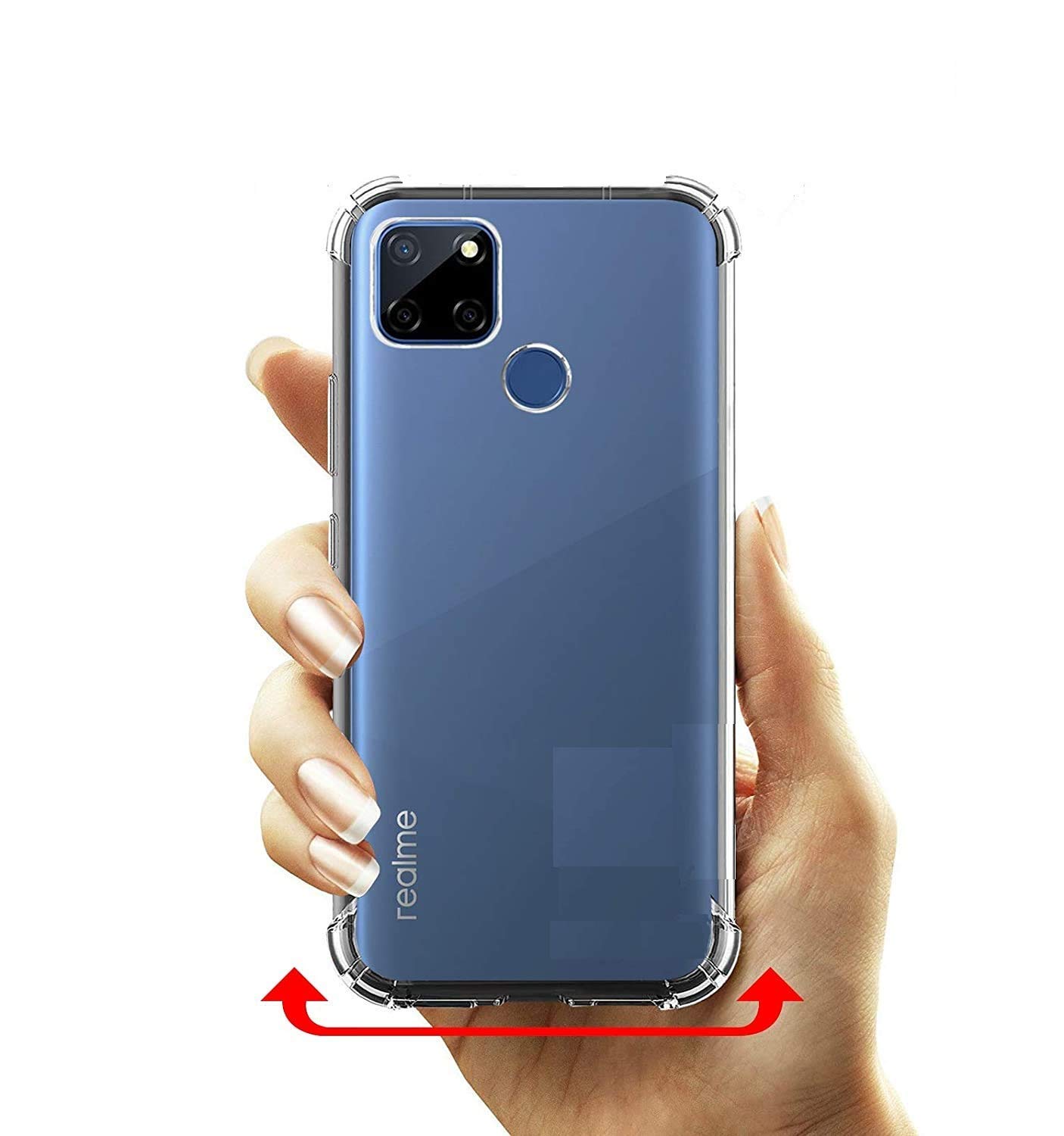 Realme C12 Transparent Bumper Case Back Cover Amazon.in Electronics