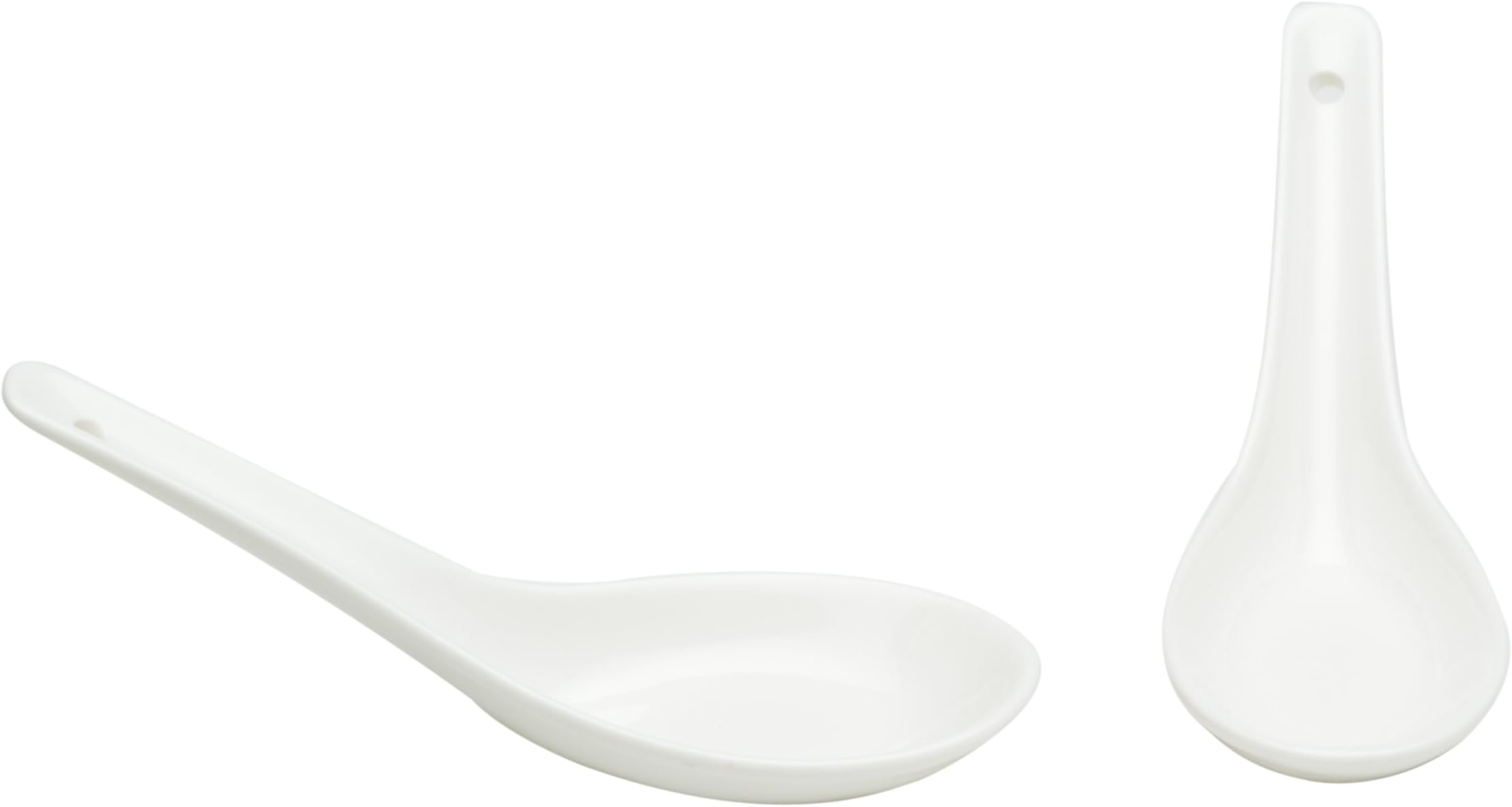 Red Vanilla Vanilla Fare Appetizer Spoon with Hole (Set of 12)