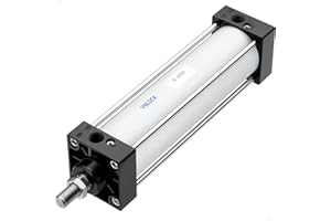 VIILOCK Pneumatic Air Cylinder 63mm Bore 200mm Stroke, Aluminium Standard Cylinder Single Piston Rod Double Action SC 63 X 200