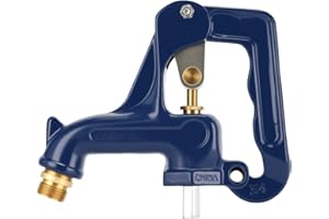 MEASUREMAN Frost-Proof Yard Hydrant Head, 1-Inch NPT Male Thread, with 3/8"-16UNC Rod Adapter for Lawn, Garden(Pipe Not Inclu