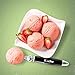 KUCHE All Ease Stainless Steel Ice Cream Scoop with Easy Trigger and Easy Clean - Large (BLACK)