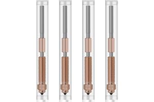 XIRBBO 3D Printer Nozzles k1c 0.4mm Nozzle Kits 4PCS K1 Nozzles Ender 3 V3 KE Quick Swap Hardened Steel Nozzles High Speed Printing and High Flow Extruder Nozzles for k1c/ K1/K1 Max Ender 3 V3 3D Pritnter