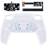 eXtremeRate Clear Programable RISE4 Remap Kit for PS5 Controller BDM 010 & BDM 020, Upgrade Board & Redesigned Back Shell & 4 Back Buttons for PS5 Controller - Controller NOT Included