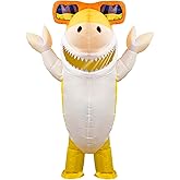 Foaincore Inflatable Shark Costumes for Adult Halloween Costumes Shark Air Blow up Costume Party