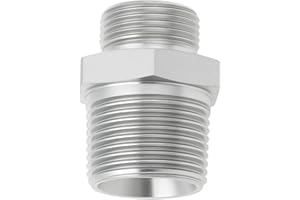 OTOTEC M22x1.5mm to R3/4 BSPT Hydraulic Filter Adapter for Mini Excavator