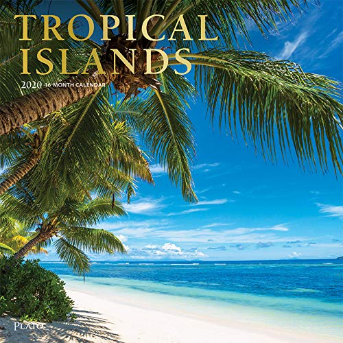 Tropical Islands 2020 12 x 12 Inch Monthly Square Wall Calendar with Foil Stamped Cover by Plato, Scenic Travel Tropical Photography (English, Spanish and French Edition) by Plato Calendars, BrownTrout Publishers Inc.