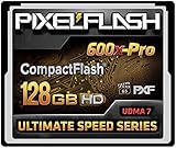 PixelFlash 128GB 1106x SuperSport Compact Flash Memory Card (Up to 167MB/s) VPG-65