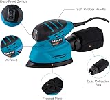 KATSU Tools Electric Detail Sander 130W Palm Sander Wood Dust Collection 10 view 9