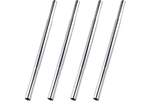 MingQiEven 2 or 4 Pieces Golf Club Shaft Extensions, 0.6 Inch Steel Suitable for Iron and Wood Clubs, Essential Repair and Upgrade Kit
