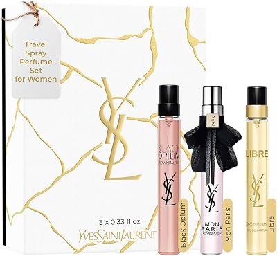 Yves Saint Laurent Perfume Travel Spray Set 10ml Black Opium Libre Mon Paris