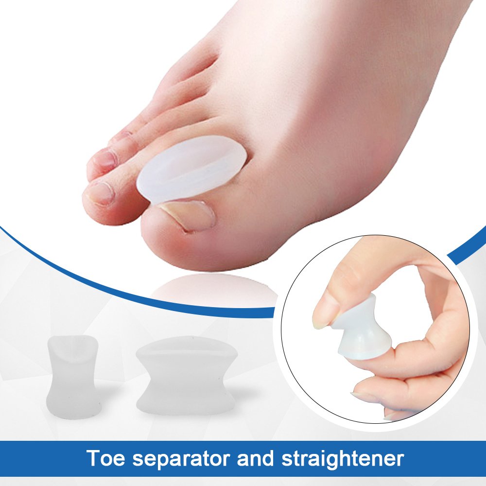 Dr. Foot\'s Gel Toe Separators - 4 Pieces in one set - Bunion Pain Relief - Three Sizes available (Small)