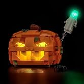 Hilighting Upgraded Led Light Kit Compatible with LEGO Halloween Pumpkin Lantern Building Set, Lights Decoration Compatible with LEGO 40872 (Model Not Included)