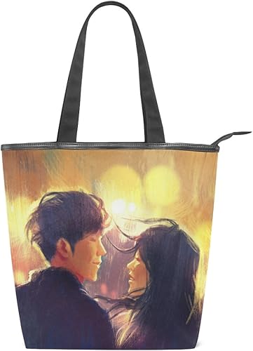 Amazon トートバッグ 彼 彼女 油絵 恋 通勤 通学 旅行 便利 女性 レディース メンズ 高校生 主婦 かわいい Jiemeil 流行 男女兼用 キャンバス レザー キャンバス Jiemeil トートバッグ Amazon トートバッグ 彼 彼女 油絵 恋 通勤 通学 旅行 便利 女性 レディース メンズ 高校生 主婦 かわいい Jiemeil 流行 男女兼用 キャンバス レザー キャンバス Jiemeil トートバッグ