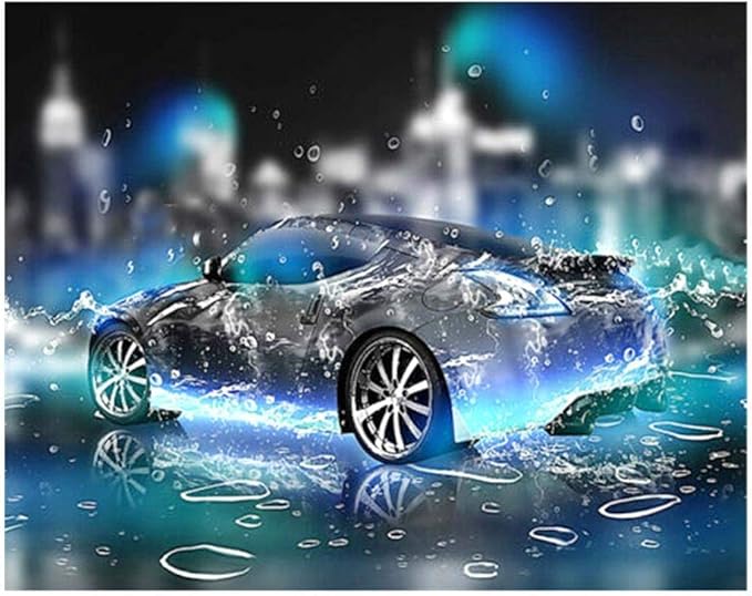 Jituan DIY bordado dibujo delfines volando sobre el mar pintura de