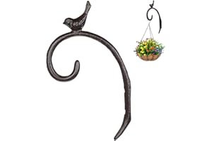 FOMIYES Bird Model Flowerpot Hanging Hook Decorative Iron Wall Hook for Garden Plants Outdoor Hanging