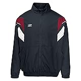Umbro Men's Relaxed Track Jacket, IRON GATE/RED
