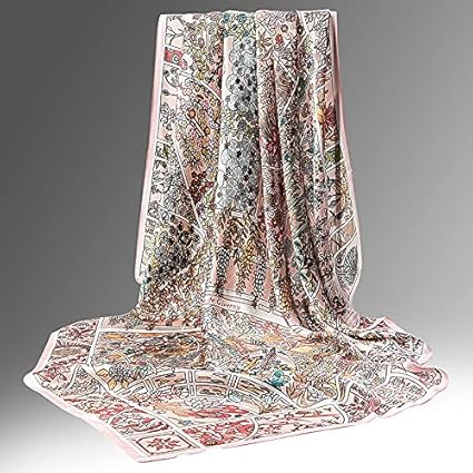 FANMENGYU Seidenschal Damen Maulbeer Seidenschal Schal 110 Großer