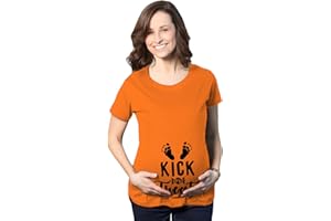 Maternity Kick Or Treat Tshirt Funny Halloween Pregnancy Announcement Tee