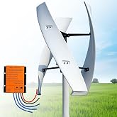 DAQIANG Upgraded 16000W/20000W Wind Vertical Axis Turbine Generator 12V 24V 48V 220V with MPPT Controller Wind Turbine Kit,for Home,Business,Industrial Energy Supply(20000W,48V)