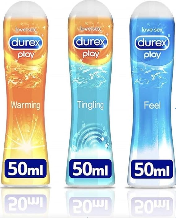Durex Lube Bundle Warming, Tingle and Feel 50ML Lubricants Amazon.co