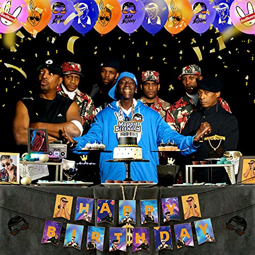 Bad Bunny party decorations, Bad Bunny birthday decorations set with a