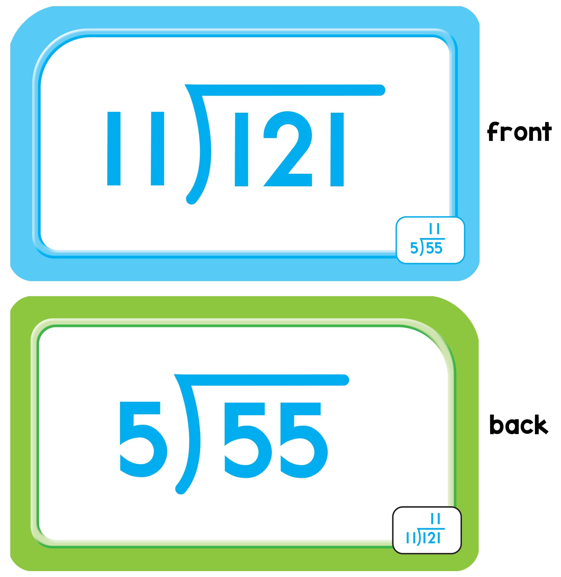 School Zone Division 0-12 Flash Cards: 56 Cards, 3rd Grade, 4th Grade, Math Equations, Elementary Math, Division Practice, Dividends, Numbers 0-12, Ages 9+
