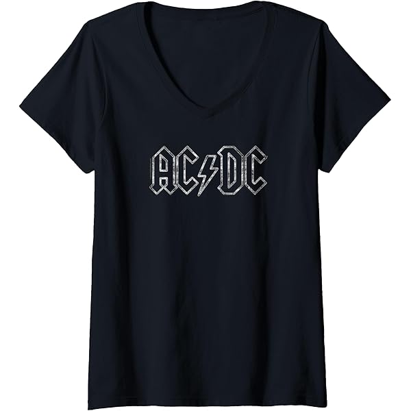 Amazon.com: Official AC/DC Lightning Bolt Rock Band Fan Gift T