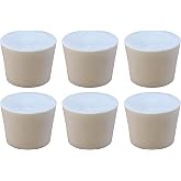 North Mountain Supply #6.5 Solid Rubber Stopper &ndash; Food Grade, BPA Free &ndash; 1 5/16" x 1" &ndash; Fits Carboys &amp; Fermentation Vessels &ndash; 6 Pack