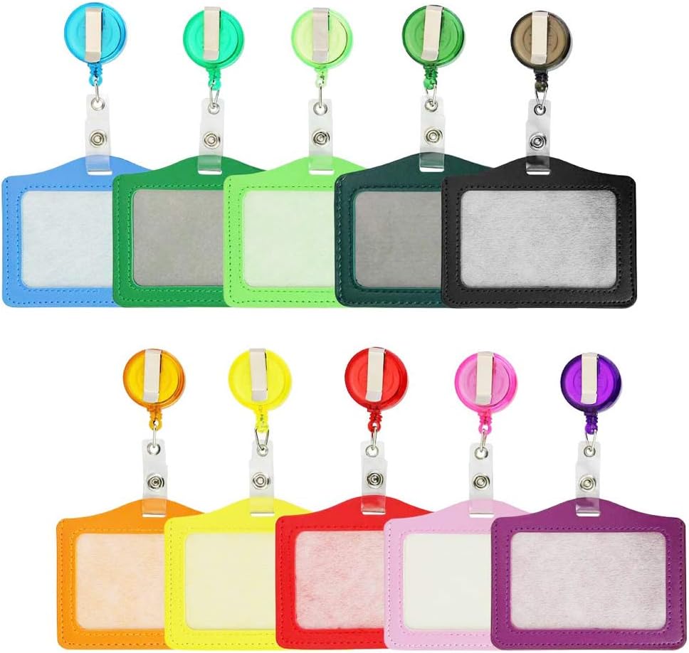 10pcs Colorful ID Card Holder, Credit Card Protector ID Blocking Card, for Office Staff, Students, Employees or Driver's License etc