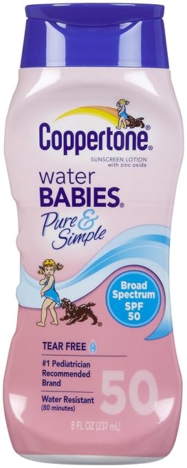 coppertone waterbabies pure & simple sunscreen lotion spf 50