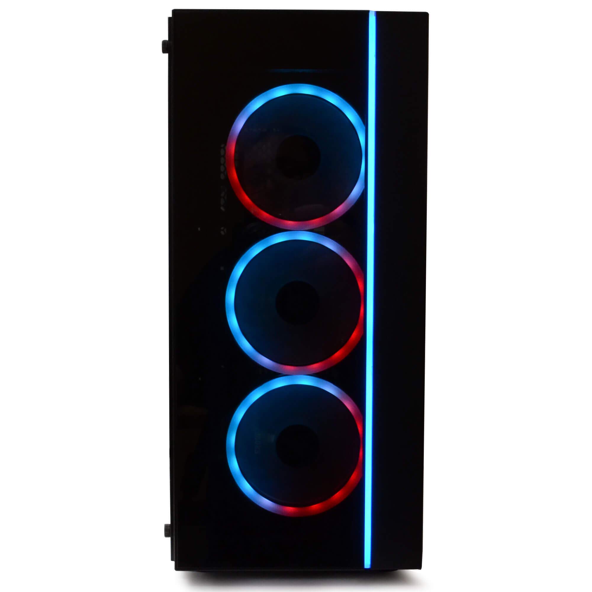 Periphio Gaming Desktop Computer Tower PC, Intel Quad Core i5 3.1GHz, 8GB RAM, 128GB SSD + 1TB