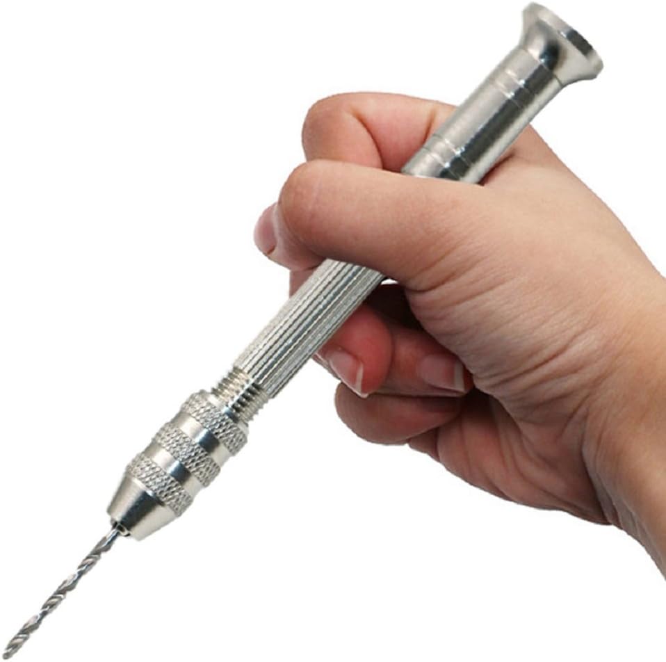 Precision Double Head Pin Vise Model Hand Drill Set with Twist Drill Bits Set by Coerni B