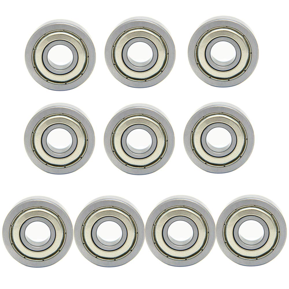 10 Pcs Deep Groove Bearings Skating Deep Groove Ball Bearings Mechanical Transmission Bearings 17mm x 35mm x 10mm