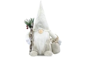 Gehydy Christmas Gnomes Winter Branches Decorations - Home Tabletop Handmade Swedish Tomte Tiered Tray Ornaments - Christmas 