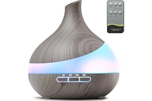 HJTHJT 500ML Essential Oil Diffuser: Aroma Diffuser with Remote Control for Hotel Spa Yoga Room - Humidifiers for Bedroom wit