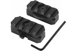 Qavctw 2 Pack Fast Helmet Side Rails Adapter Mount Kit 360 Degrees Rotating Tactical Rail Accessories