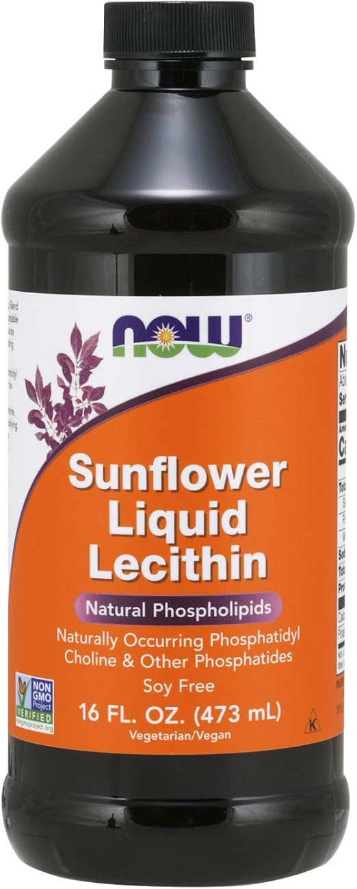 Now Foods Sunflower Liquid Lecithin, 16 Ounce Amazon.ca Health