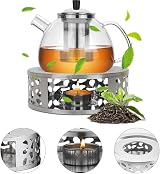 YZDZSW Stainless Steel Teapot Warmer 15cm Base Coffee Tea Milk Heat Stand view 3