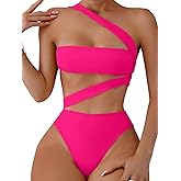 Lilosy Sexy Cutout Tube High Waist Bandeau Bathing One Piecce Swimsuit