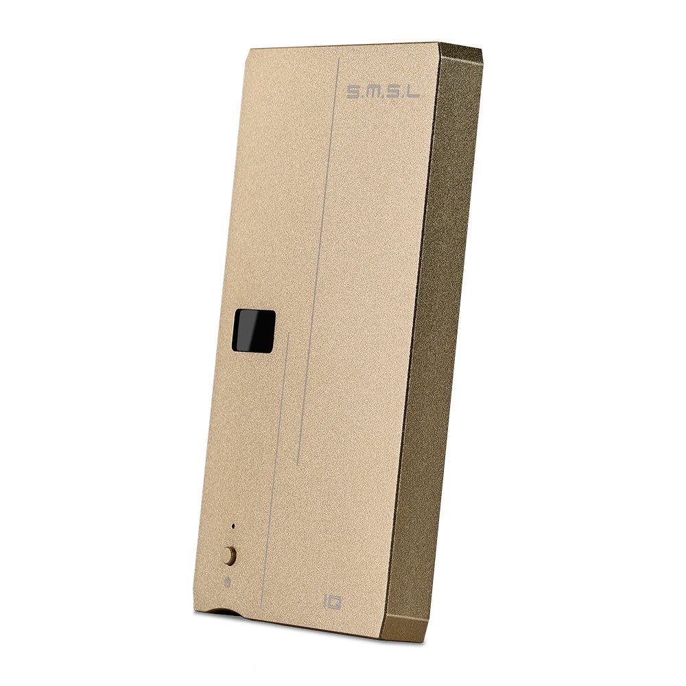 SMSL IQ Portable USB DAC and Headphone Amplifier,Hifi Audio Digital to Analog Converter with Balanced and Unbalanced Headphone Jack Hi-Res 32bit/768kHz DSD512 Gold