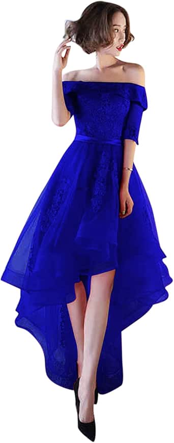 Womens Tulle High Low Homecoming Dresses 2018 Formal Prom Gown Size 20 Royal Blue at Amazon 
