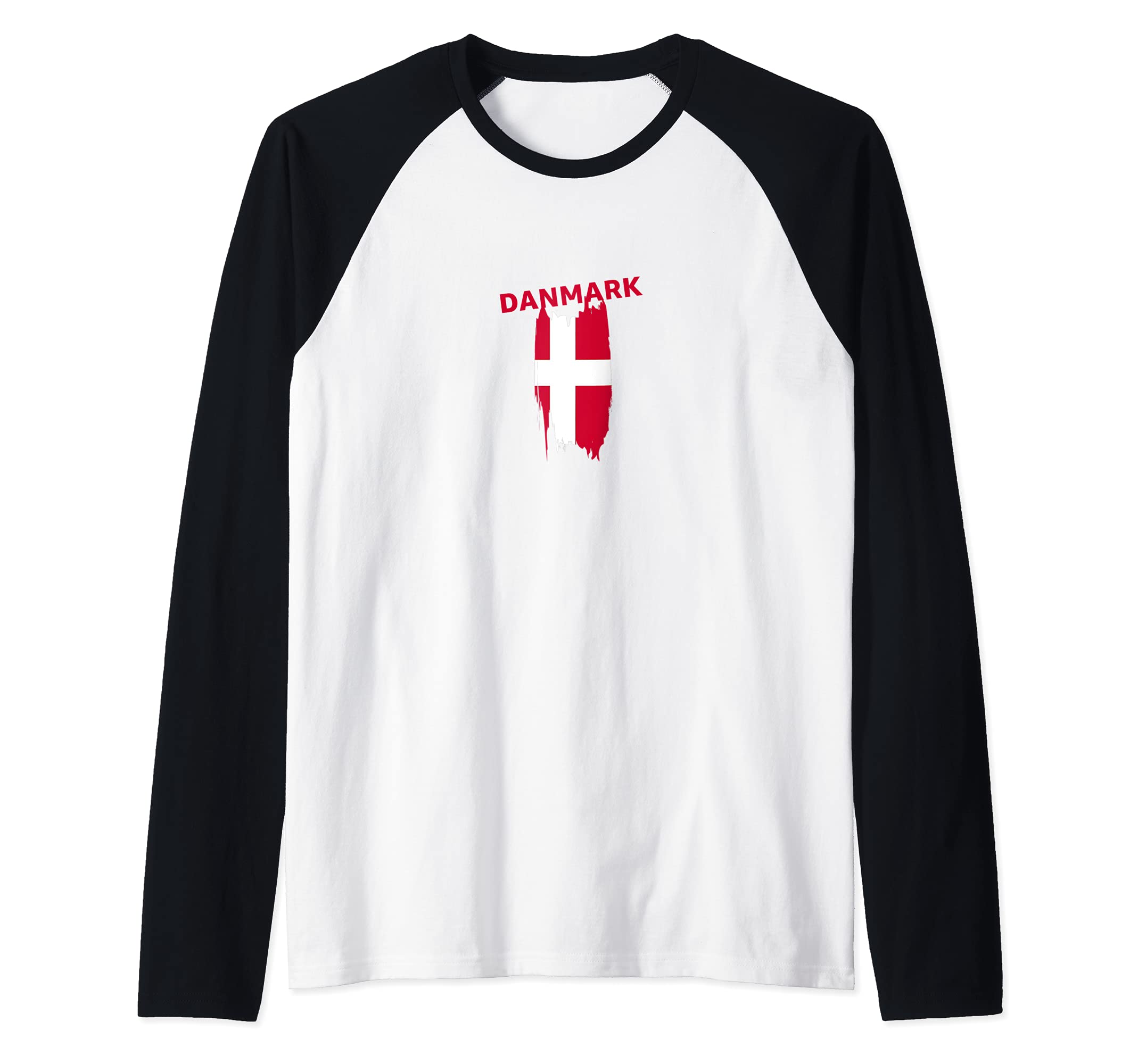 Flag Denmark Raglan Baseball Tee