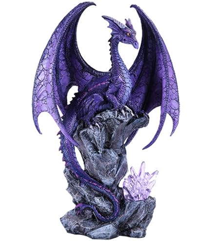 Amazon.com: Pacific Giftware Large Winged Purple Dragon with LED