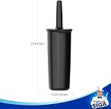 MR.SIGA Toilet Bowl Brush and Holder Black 1 Pack view 8