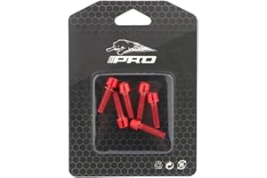NELboNs Bike Stem Bolts 6PCS M5x18mm Stem Bolts Screws Stainless Steel Bicycle Bolt Parts with Washer for BMX MTB Road Bikes,Red
