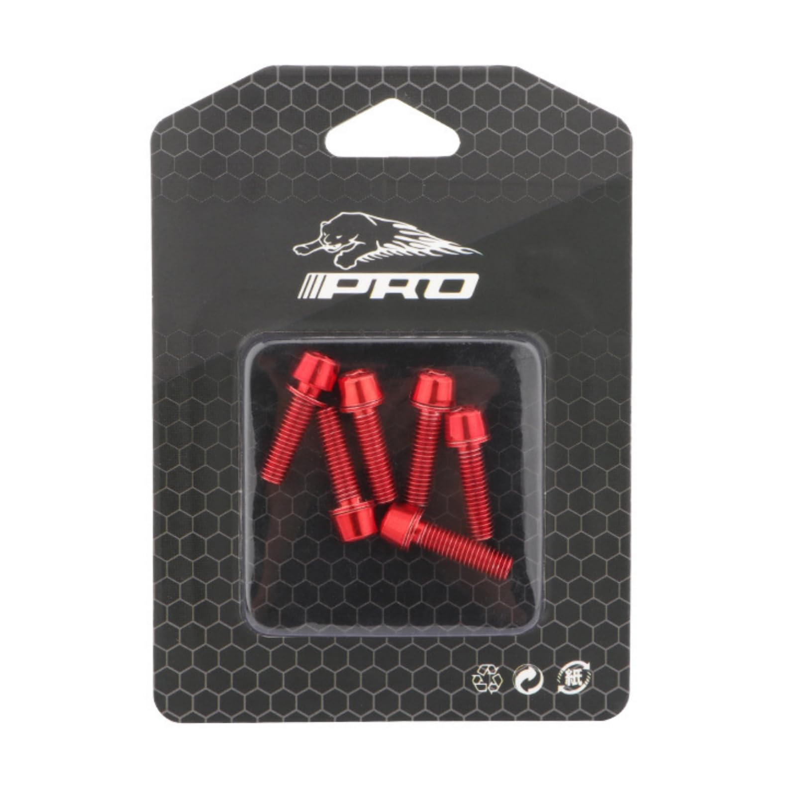 Bike Stem Bolts 6PCS M5x18mm Stem Bolts Screws Stainless Steel Bike Stem Parts with Washer for BMX MTB Road Bikes,Red