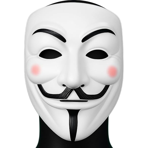 Amazon.com: Studio Halloween Guy Fawkes Mask With 4 Color Party