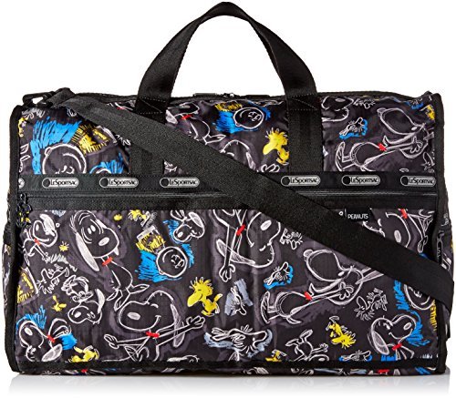 LeSportsac Large Weekender Bag, Chalkboard Snoopy, One Size